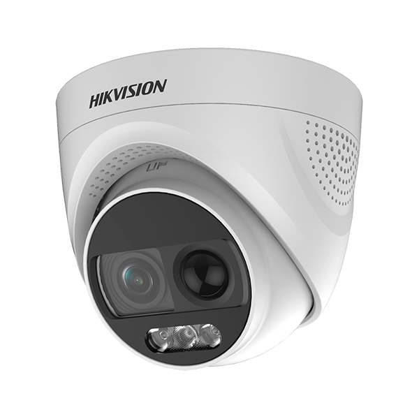 Camera ColorVU AnalogHD 2MP cu PIR si alarma incorporata, lentila 2.8mm, lumina alba 20 m - HIKVISION - 1