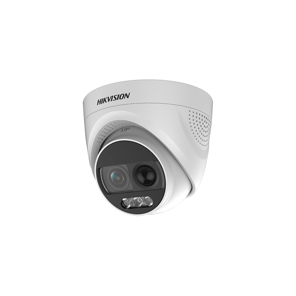 Camera ColorVU AnalogHD 2MP cu PIR si alarma incorporata, lentila 2.8mm, lumina alba 20 m - HIKVISION - 1