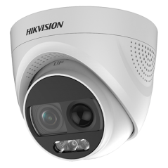 Camera ColorVU AnalogHD 2MP cu PIR si alarma incorporata, lentila 2.8mm, lumina alba 20 m - HIKVISION - 1