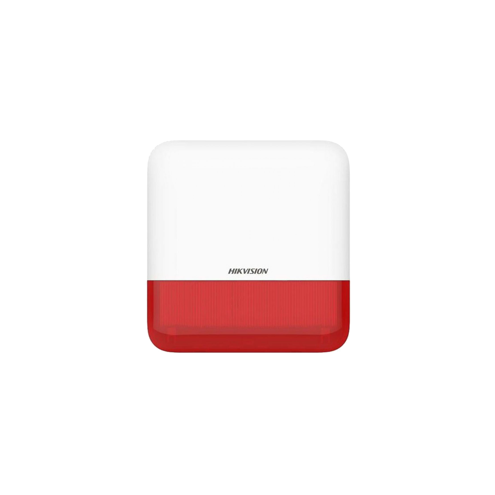 Sirena wireless AX PRO de exterior cu flash, led Rosu, 868Mhz - HIKVISION - 1