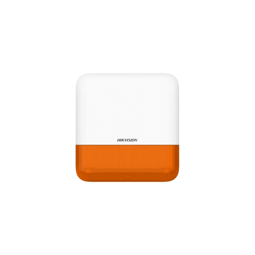 Sirena wireless AX PRO de exterior cu flash, led Portocaliu, 868Mhz - HIKVISION - 1