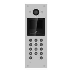 Panou exterior videointerfon TCP/IP pentru blocuri si spatii birouri, control acces card, afisaj LCD- HIKVISION - 1