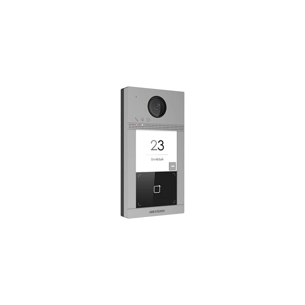 Panou exterior videointerfon TCP/IP pentru 1 familie, Wi-Fi 2.4GHz, control acces integrat - HIKVISION - 1