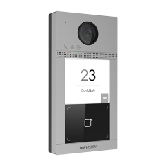 Panou exterior videointerfon TCP/IP pentru 1 familie, Wi-Fi 2.4GHz, control acces integrat - HIKVISION - 1
