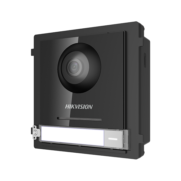 Modul Master pentru Interfonie modulara echipat cu camera video 2MP fisheye si un buton apel - HIKVISION - 1