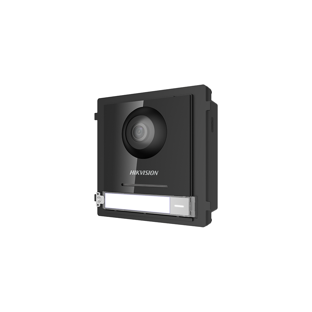 Modul Master pentru Interfonie modulara echipat cu camera video 2MP fisheye si un buton apel - HIKVISION - 1