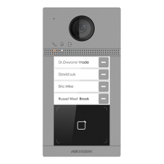 Panou exterior videointerfon TCP/IP pentru 4 familii, Wi-Fi 2.4GHz, control acces integrat - HIKVISION - 2