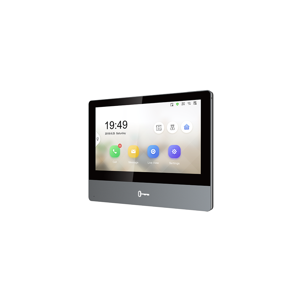 Monitor videointerfon TCP/IP Wireless, Touch Screen IPS-TFT LCD 7inch - HIKVISION - 1