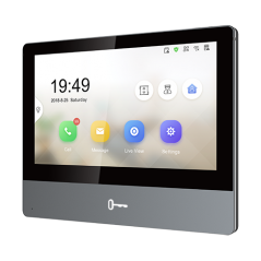 Monitor videointerfon TCP/IP Wireless, Touch Screen IPS-TFT LCD 7inch - HIKVISION - 1