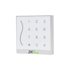 Cititor de proximitate RFID EM125Khz cu tastatura integrata, IP65, alb - ZKTeco - 1