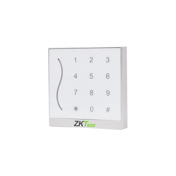 Cititor de proximitate RFID MIFARE 13.65Mhz cu tastatura integrata, IP65, alb - ZKTeco - 1