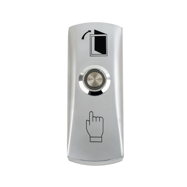 Buton iesire aplicabil din metal, cu LED - 1