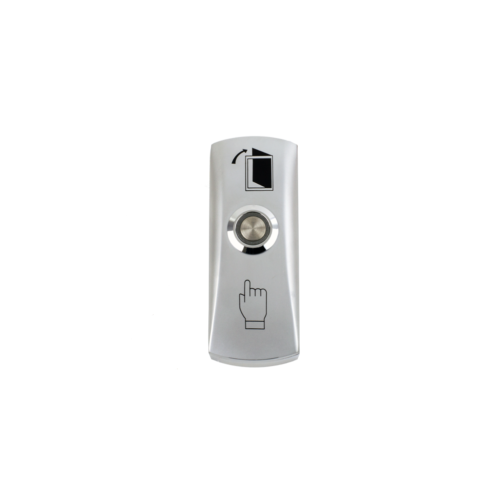 Buton iesire aplicabil din metal, cu LED - 1