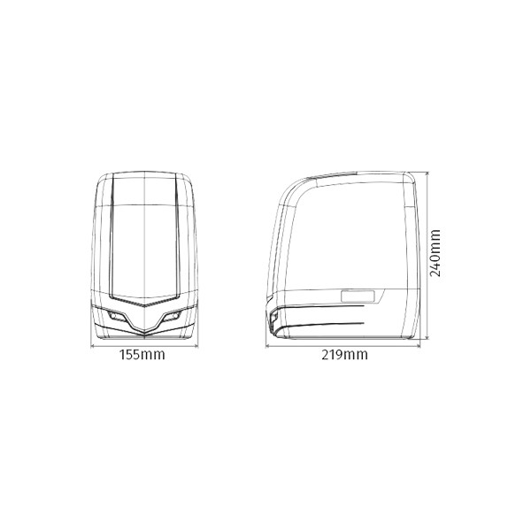 Kit automatizare poarta batanta 2x2.5m -MOTORLINE - 3