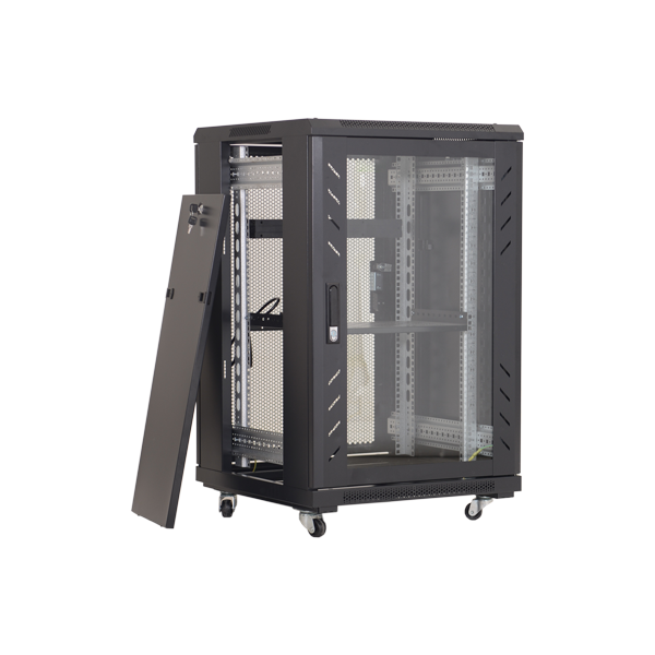 Rack perete 18U 19" 600x450, negru - ASYTECH Networking - 3