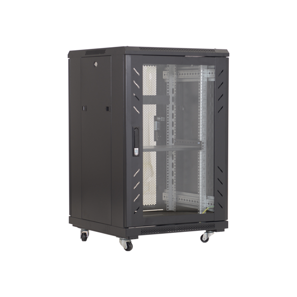 Rack podea 27U 19" 600x800, negru - ASYTECH Networking - 1
