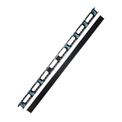 Organizator vertical cabluri, metalic, 47U - ASYTECH Networking - 1