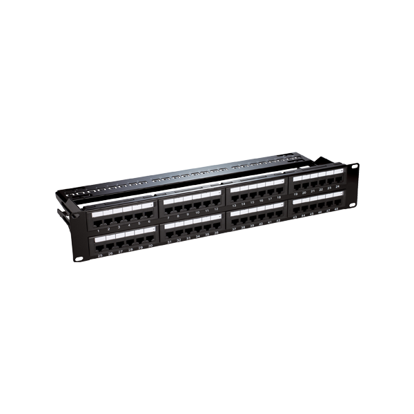 Patch Panel 2U, UTP cat6, 48 porturi RJ45 - ASYTECH Networking - 1