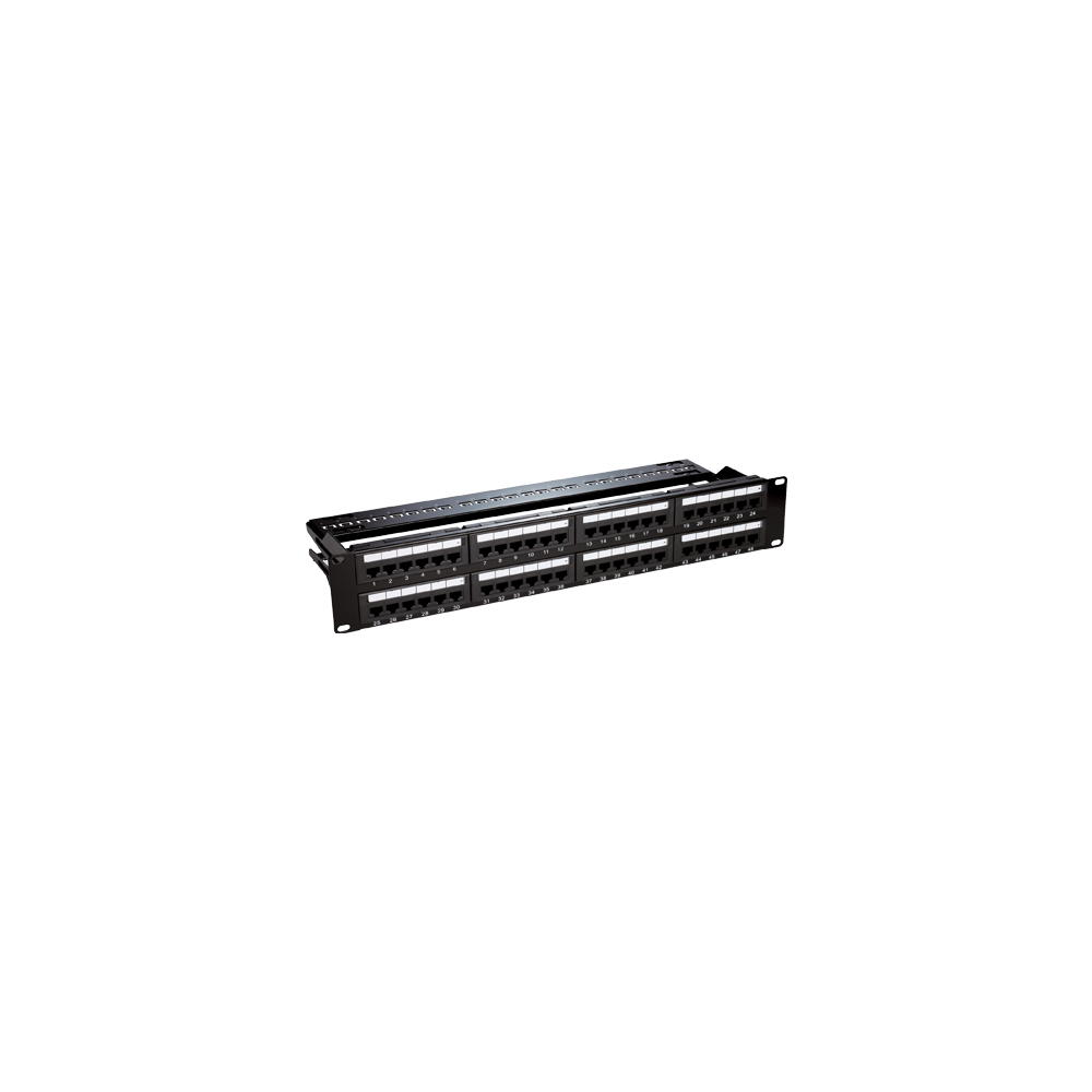 Patch Panel 2U, UTP cat6, 48 porturi RJ45 - ASYTECH Networking - 1