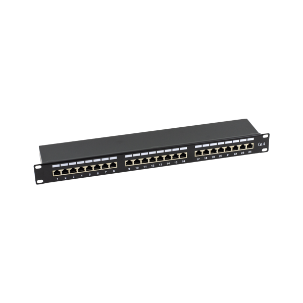 Patch Panel 1U, FTP cat6, 24 porturi RJ45 - ASYTECH Networking - 1