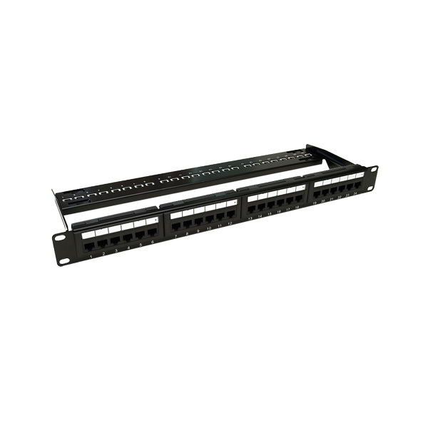 Patch Panel 1U, UTP cat6A, 24 porturi RJ45 - ASYTECH Networking - 1