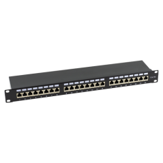 Patch Panel 1U, FTP cat6A, 24 porturi RJ45 - ASYTECH Networking - 1
