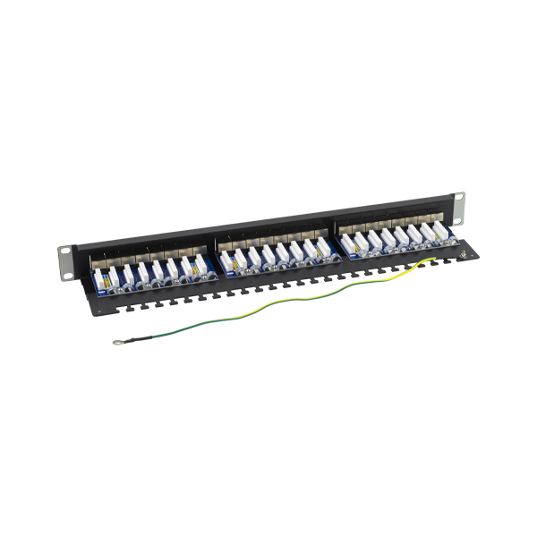 Patch Panel 1U, FTP cat6A, 24 porturi RJ45 - ASYTECH Networking - 2