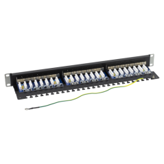 Patch Panel 1U, FTP cat6A, 24 porturi RJ45 - ASYTECH Networking - 2