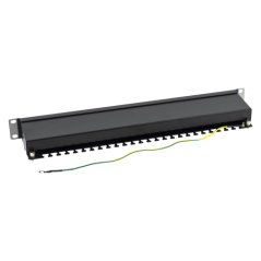 Patch Panel 1U, FTP cat6A, 24 porturi RJ45 - ASYTECH Networking - 3
