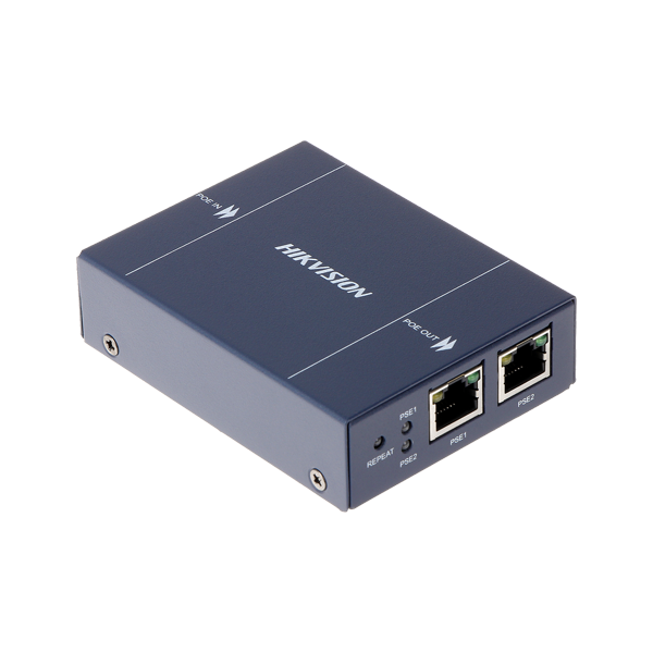 Spliter PoE 1 intrare Poe - 2 iesiri PoE , 400 metri, fara alimentare - Hikvision - 1