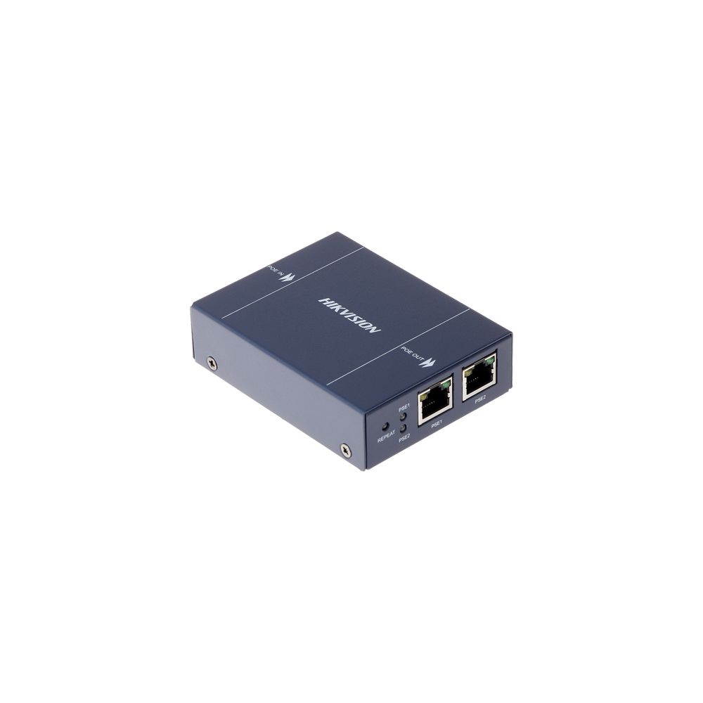 Spliter PoE 1 intrare Poe - 2 iesiri PoE , 400 metri, fara alimentare - Hikvision - 1