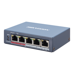Switch 4 porturi PoE, 1 port uplink RJ45, SMART Management - HIKVISION - 2