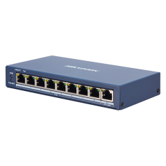 Switch 8 porturi PoE, 1 port uplink RJ45, SMART Management - HIKVISION - 3