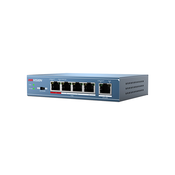 Switch 4 porturi PoE, 1 port uplink- HIKVISION - 2
