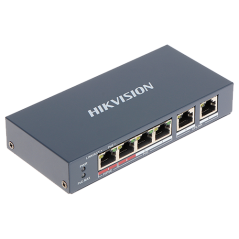 Switch 4 porturi PoE+, 2 porturi uplink - HIKVISION - 1