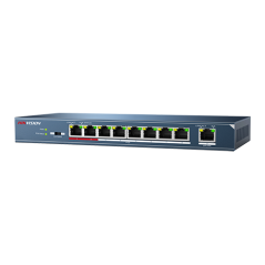 Switch 8 porturi PoE, 1 port uplink- HIKVISION - 1