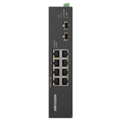 Switch 8 porturi Gigabit PoE, 2 porturi uplink SFP - HIKVISION - 1