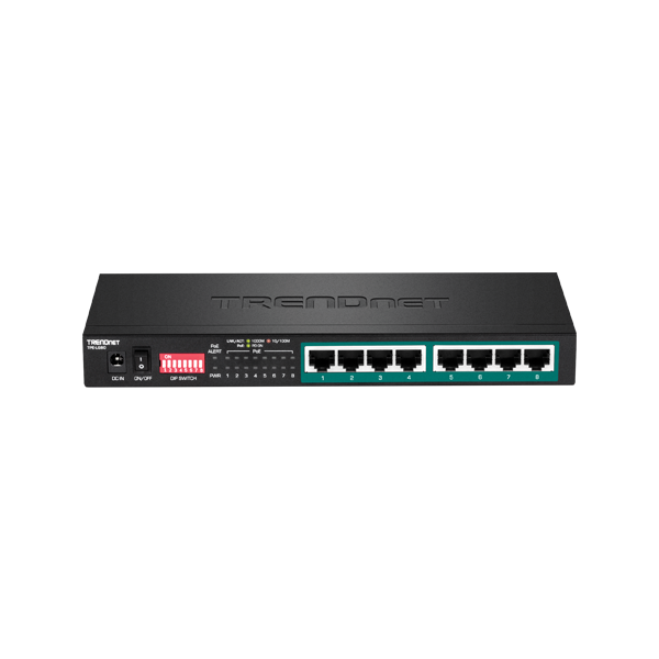 Switch 8 porturi Gigabit Long Range 200m PoE+ - TRENDnet - 2