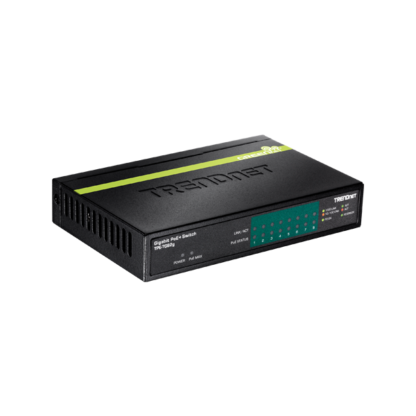 Switch 8 porturi Gigabit PoE/PoE+ 61W - TRENDnet - 1