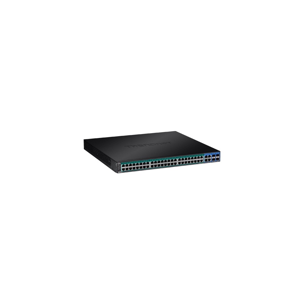 Switch 52 porturi Gigabit Web Smart, 48 x PoE+, 4 x Gigabit/SFP - TRENDnet - 1
