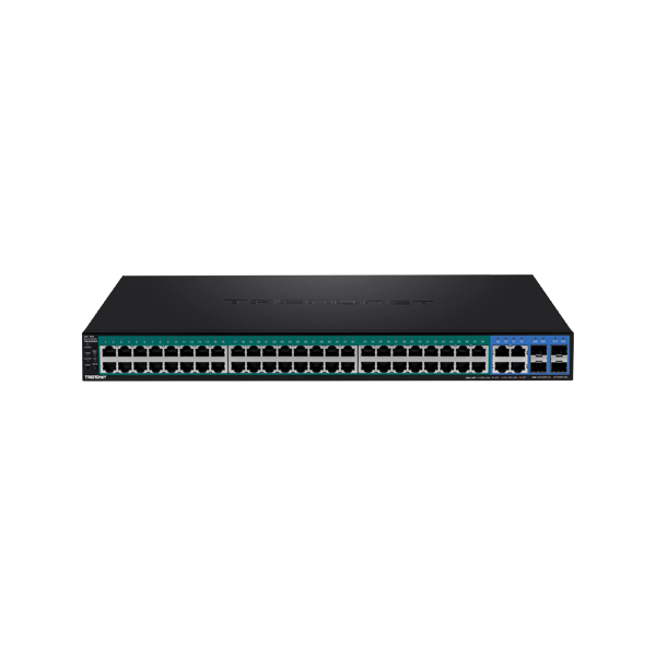 Switch 52 porturi Gigabit Web Smart, 48 x PoE+, 4 x Gigabit/SFP - TRENDnet - 2
