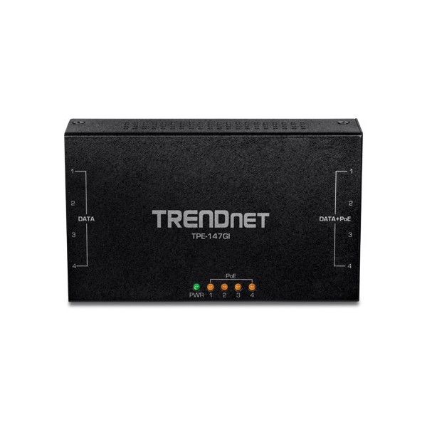 Injector Gigabit 4 x PoE+, putere 65W - TRENDnet - 2
