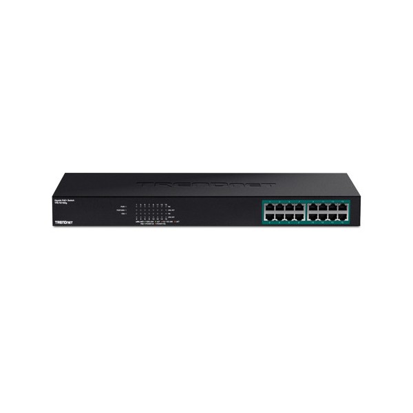 Switch 16 porturi Gigabit PoE+ 246W - TRENDnet - 2