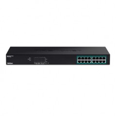 Switch 16 porturi Gigabit PoE+ 246W - TRENDnet - 2