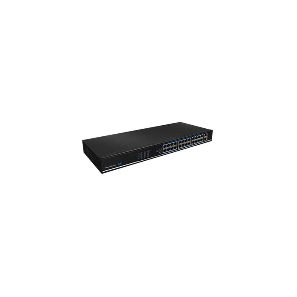 Switch 24 porturi PoE, 2 porturi Gigabit uplink - UTEPO - 1