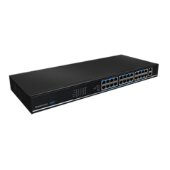Switch 24 porturi PoE, 2 porturi Gigabit uplink - UTEPO - 1