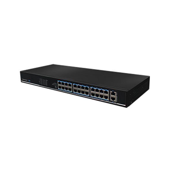 Switch 24 porturi PoE, 2 porturi Gigabit uplink - UTEPO - 2