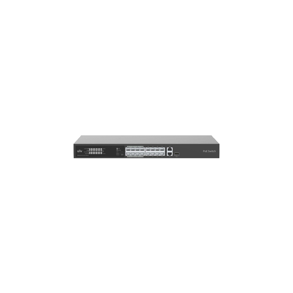 Switch 16 porturi PoE, 1 port Gigaethernet, 1 port Combo - UNV - 1