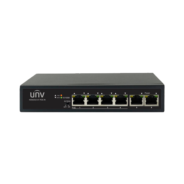 Switch 4 porturi PoE+, 2 porturi uplink RJ45 - UNV - 1