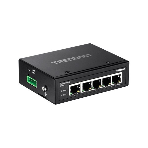 Switch industrial 5 porturi Gigabit DIN-Rail - TRENDnet - 1